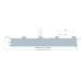 Нержавеющая кровельная сэндвич-панель с пенополистиролом, ширина 1000 мм, толщина 100 мм, 0.5/0.5, AISI 321