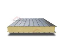 Нержавеющая стеновая сэндвич-панель с пенополиуретаном, ширина 1000 мм, толщина 10 мм, 0.5/0.5, AISI 316L