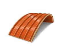 Арочная сэндвич-панель с минеральной ватой, ширина 1000 мм, толщина 50 мм, 0.5/0.5, Текстурированный полиэстер Арочная сэндвич-панель с минеральной ватой, ширина 1000 мм, толщина 50 мм, 0.5/0.5, Текстурированный полиэстер