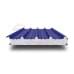 Кровельная сэндвич-панель с пенополистиролом, ширина 1000 мм, толщина 80 мм, 0.5/0.5, Полиуретан глянец