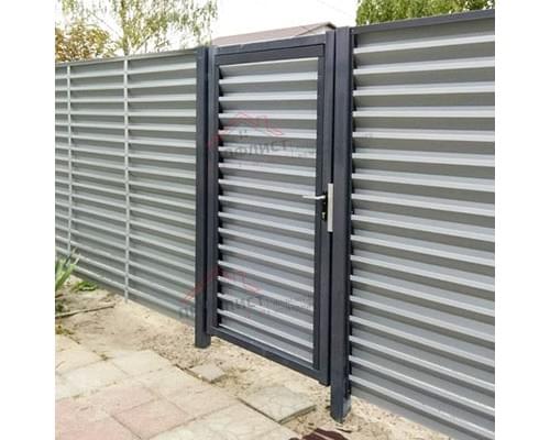 Калитка Жалюзи 1,68х1 RAL 7024 без заполнения Калитка Жалюзи 1,68х1 RAL 7024 без заполнения