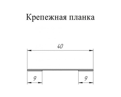 Крепежная планка жалюзи Milan,Tokyo 0,5 Zn