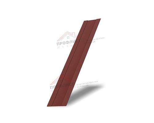Крепежная планка жалюзи Milan,Tokyo 0,45 PE с пленкой RAL 3009 оксидно-красный