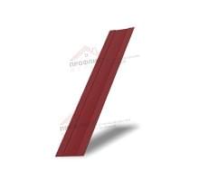 Крепежная планка жалюзи Milan,Tokyo 0,45 PE с пленкой RAL 3011 коричнево-красный
