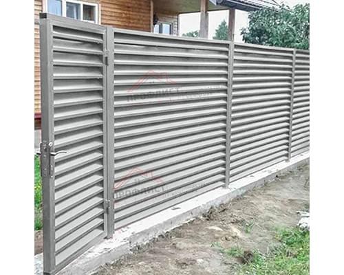 Крепежная планка жалюзи Milan,Tokyo 0,45 PE с пленкой RAL 9006 бело-алюминиевый
