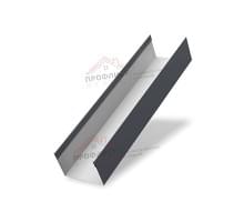 Крышка 45х20 жалюзи Texas 0,45 Drap RAL 7024 мокрый асфальт