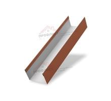 Крышка 45х20 жалюзи Texas 0,45 Drap RAL 8004 терракота