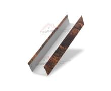 Крышка 45х20 жалюзи Texas 0,45 Print Elite Chestnut Wood (обратная сторона серая)