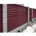 Декоративная накладка на столб жалюзи Milan,Tokyo 0,5 Satin с пленкой RAL 3005 красное вино