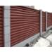 Декоративная накладка на столб жалюзи Milan,Tokyo 0,5 Satin с пленкой RAL 3009 оксидно-красный