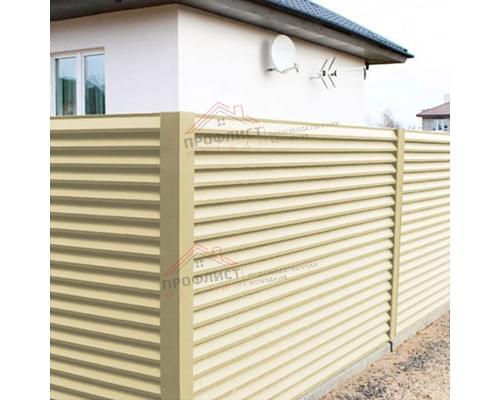 Декоративная накладка на столб угловая жалюзи Milan,Tokyo 0,45 PE с пленкой RAL 1014 слоновая кость