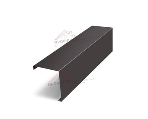 Декоративная накладка на столб угловая жалюзи Milan,Tokyo 0,5 GreenСoat Pural RR 32 темно-коричневый (RAL 8019 серо-коричневый)