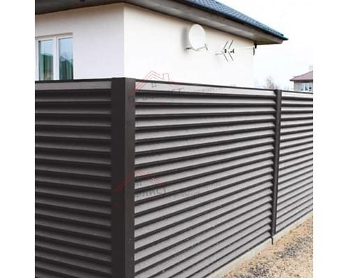 Декоративная накладка на столб угловая жалюзи Milan,Tokyo 0,5 GreenСoat Pural RR 32 темно-коричневый (RAL 8019 серо-коричневый)