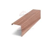 Декоративная накладка на столб угловая жалюзи Milan,Tokyo 0,45 Print Elite White Wood