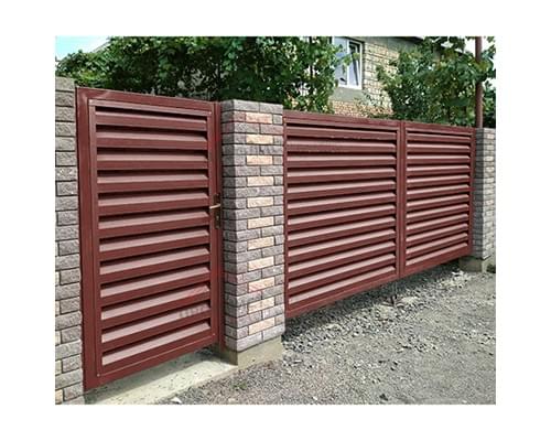 Нащельник (для калиток и ворот) 25х35 жалюзи Milan, Tokyo, Palermo 0,5 GreenCoat Pural BT, matt RR 29 красный (L1,68)
