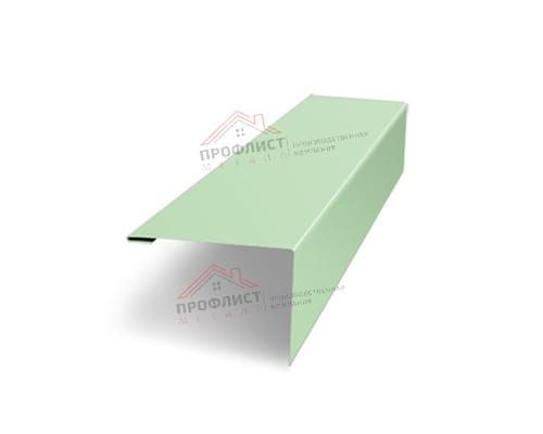 Нащельник (для калиток и ворот) 25х35 жалюзи Milan, Tokyo, Palermo 0,45 PE с пленкой RAL 6019 бело-зеленый (L1,68)