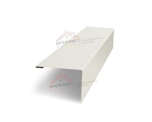 Нащельник (для калиток и ворот) 25х35 жалюзи Milan, Tokyo, Palermo 0,5 Satin с пленкой RAL 9003 сигнальный белый (L1,68)