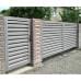 Нащельник (для калиток и ворот) 25х35 жалюзи Milan, Tokyo, Palermo 0,45 PE с пленкой RAL 9006 бело-алюминиевый (L1,68)