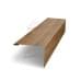 Нащельник (для калиток и ворот) 25х35 жалюзи Milan, Tokyo, Palermo 0,45 Print Elite Antique wood (L1,68)