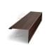 Нащельник (для калиток и ворот) 25х35 жалюзи Milan, Tokyo, Palermo 0,45 Print Elite Choco wood (L1,68)