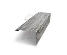 Нащельник (для калиток и ворот) 25х35 жалюзи Milan, Tokyo, Palermo 0,45 Print Elite Nordic wood (L1,68)