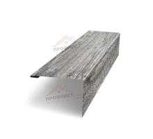 Нащельник (для калиток и ворот) 25х35 жалюзи Milan, Tokyo, Palermo 0,45 Print Elite Nordic wood (L1,68)