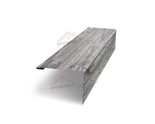 Нащельник (для калиток и ворот) 25х35 жалюзи Milan, Tokyo, Palermo 0,45 Print Elite Nordic wood (L1,68)