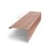 Нащельник (для калиток и ворот) 25х35 жалюзи Milan, Tokyo, Palermo 0,45 Print Elite White wood (L1,68)