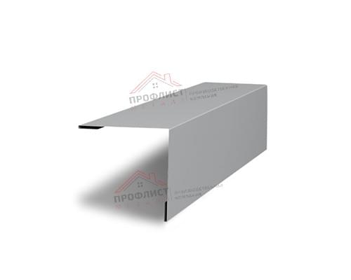 Планка завершающая 50х50 жалюзи Milan 0,45 Drap RAL 7004 сигнальный серый