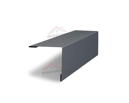 Планка завершающая 50х50 жалюзи Milan 0,5 GreenCoat Pural BT, matt RR 23 темно-серый Планка завершающая 50х50 жалюзи Milan 0,5 GreenCoat Pural BT, matt RR 23 темно-серый