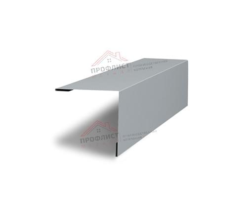 Планка завершающая 50х50 жалюзи Milan 0,5 GreenCoat Pural BT, matt RR 21 светло-серый