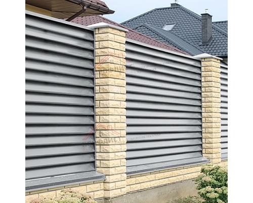 Планка завершающая 50х50 жалюзи Milan 0,5 GreenCoat Pural BT, matt RR 21 светло-серый