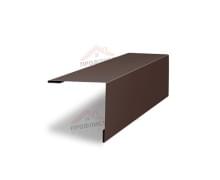 Планка завершающая 50х50 жалюзи Milan 0,45 Drap RAL 8017 шоколад