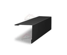 Планка завершающая 50х50 жалюзи Milan 0,45 Drap RAL 9005 черный