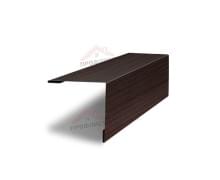 Планка завершающая 50х50 жалюзи Milan 0,45 Print Elite Coffee Wood