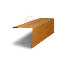 Планка завершающая 50х50 жалюзи Milan 0,45 Print Premium Golden Wood