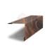 Планка завершающая 50х50 жалюзи Milan 0,45 Print Elite Chestnut Wood (обратная сторона серая)