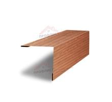Планка завершающая 50х50 жалюзи Milan 0,45 Print Elite Honey Wood