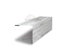Планка завершающая 50х50 жалюзи Milan 0,45 Print Elite Snow Wood