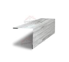 Планка завершающая 50х50 жалюзи Milan 0,45 Print Elite Snow Wood