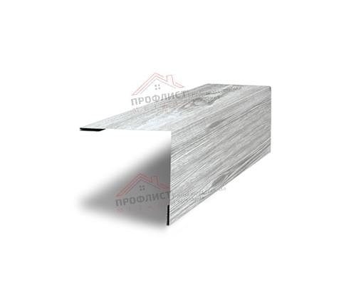 Планка завершающая 50х50 жалюзи Milan 0,45 Print Elite Snow Wood