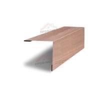 Планка завершающая 50х50 жалюзи Milan 0,45 Print Elite White Wood