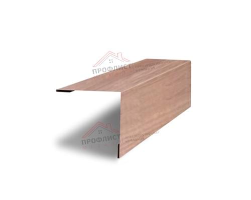 Планка завершающая 50х50 жалюзи Milan 0,45 Print Elite White Wood