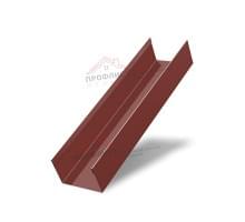 Стойка жалюзи Milan,Tokyo 0,5 Velur RAL 3009 оксидно-красный