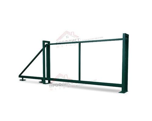 Ворота откатные Жалюзи 2,0х3,5 RAL 6005 без заполнения