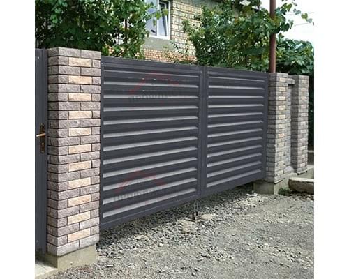 Ворота Жалюзи 2,0х3,6 RAL 7024 без заполнения Ворота Жалюзи 2,0х3,6 RAL 7024 без заполнения