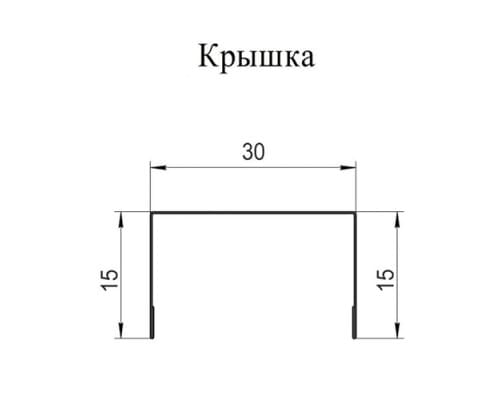 Крышка 30х20 жалюзи Texas 0,8 PE с пленкой RAL 9003 сигнальный белый