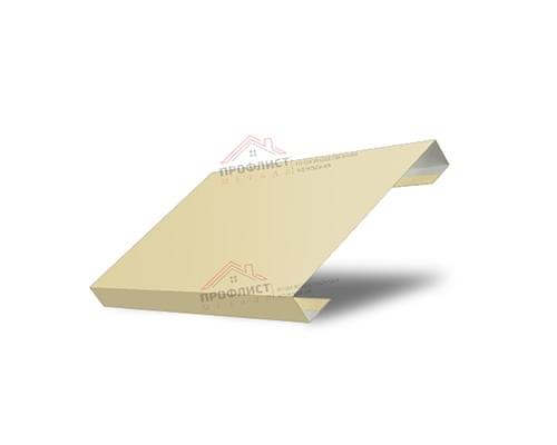 Ламель лицевая 125 Texas стартовая/финишная для калиток и ворот 0,45 PE с пленкой RAL 1014 слоновая кость