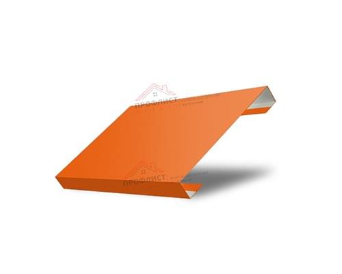 Ламель лицевая 125 Texas стартовая/финишная для калиток и ворот 0,45 PE с пленкой RAL 2004 оранжевый