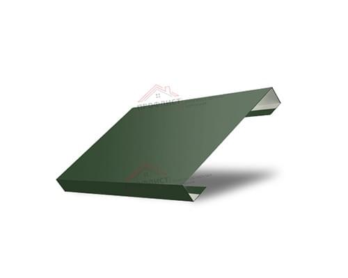 Ламель лицевая 125 Texas стартовая/финишная для калиток и ворот 0,5 Velur RAL 6020 хромовая зелень